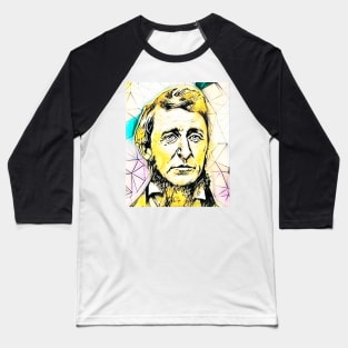 Henry David Thoreau Portrait | Henry David Thoreau Artwork 2 Baseball T-Shirt